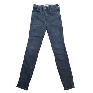Madewell High Rise Skinny Jeans Women Size 26 Dark Wash Stretch Denim.